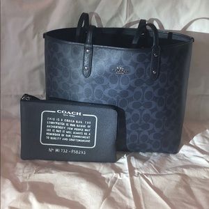Coach Signature Reversible PVC City Tote